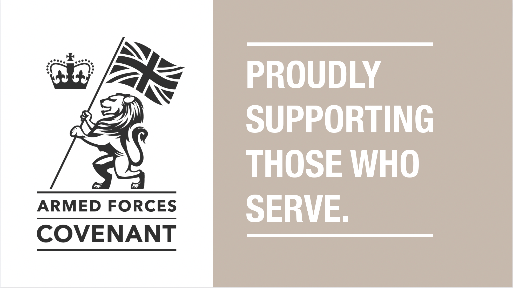 Armed Forces Covenant — Proudly supporting those who serve